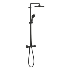 Grohe Vitalio Start System 250 Dušas sistēma ar termostatu, rokas duša Vitalio Start 100, matēts melns