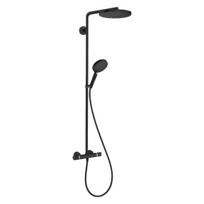 Hansgrohe Raindance Select S 240 P Душевая система с душевым термостатом , matēta melna