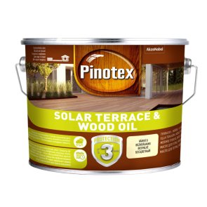 Pinotex Solar Terrace & Wood Oil Масло для террас, садовой мебели и фасадов , bezkrāsains, 2.33L