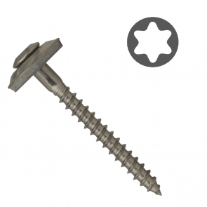Easy-Fix Шуруп для фасадных пластин с EPDM, Torx 20, A2, 4,5x45 мм (200 шт.)