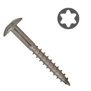 Easy-Fix Шуруп для фасадных пластин, Torx 20, A2, 4,8x38 мм (100 шт.)