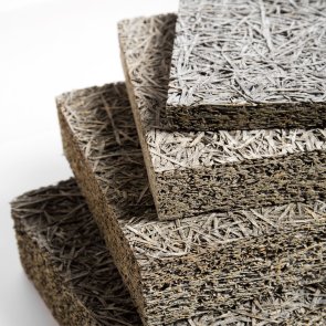 Cewood Фибролитовые конструкционные плиты Cewood fibrolīta plātne, 3mm ēveļskaida, pelēkais cements 25x600x2400mm, 1.44m2