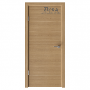 Dora Standart X D2, Ozols, Finierētu Durvju Komplekts - Vērtne, Kārba, Slēdzene, 2 Eņģes, 60x200cm