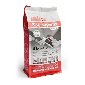 Mira 3130 superfix flīžu līme ar izcilu adhēziju, elastību, balta, (C2TE S2), 5kg