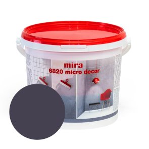Mira 6820 Micro decor Sienu mikrocementa dekoratīvā špaktele, baklažāna violeta, 3kg