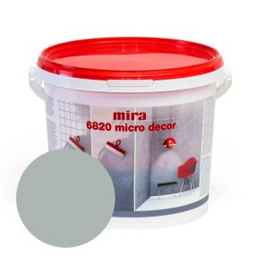 Mira 6820 Micro decor Sienu mikrocementa dekoratīvā špaktele, sudraba, 3kg