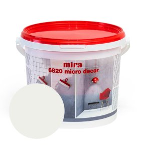 Mira 6820 Micro decor Sienu mikrocementa dekoratīvā špaktele, balta, 3kg