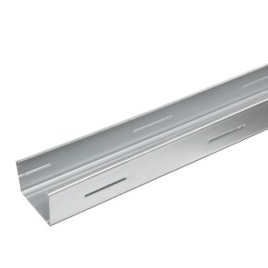 Knauf металлопрофиль для гипсокартона CW-50 (перегородочные вертикальные профили) Knauf reģipša metāla profils CW-50 (Starpsienu vertikālais profils) 50/50/0.6, 3.0m