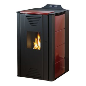 Thermoflux Interio 20 Granulu kamīns, 18kW, sarkans
