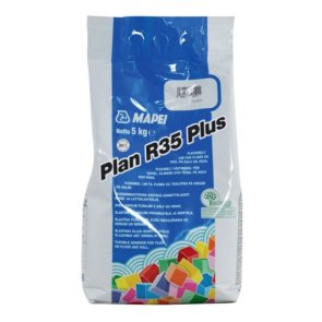 Mapei Plan R 35 Plus Раствор с мелкой фракцией для выравнивания полов и стен в помещениях 0–50 мм, 5 кг
