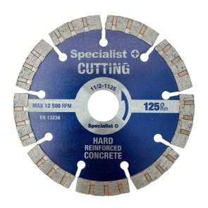 Specialist+ Premium Dimanta betona griešanas disks, 125x10x22mm