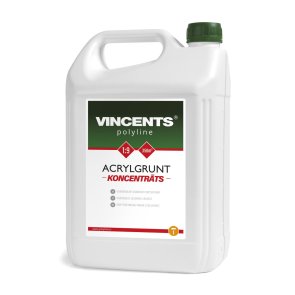 Vincents Polyline Acrylgrunt koncentrāts 1:9, virsmas grunts 5L