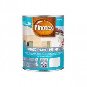 Pinotex Wood Paint Primer Ūdens bāzes gruntskrāsa koka virsmām, matēta, balta 1L