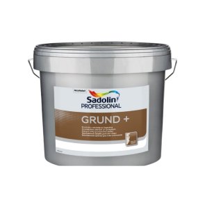 Sadolin Grund+ BW Водорастворимая грунтовочная краска для стен и потолков , stipri matēta, balta 10L