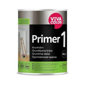 Vivacolor Primer 1 AP Ūūdens bāzes gruntējuma krāsa iekšdarbiem, pilnīgi matēta, balta 0.9L