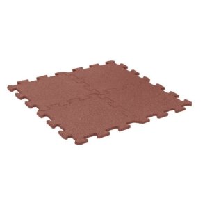 Epufloor Puzzle Gumijas grīdas segums sporta zālēm un laukumiem, 18mm, 1x1m, Sarkans