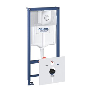 Grohe Rapid SL 4-in-1 Комплект, кнопка Nova Cosmo, хром (38765000), 113x50cm
