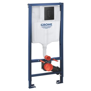 Grohe Solido 3-in-1 Komplekts, taustiņš Even, fantoma melns (38966KF0), 113x50cm