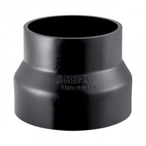 Geberit HDPE Внутренний канализационный переходник, центрический , D63/50mm, melna