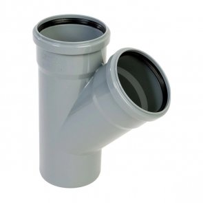 Peštan HTEA Внутренний канализационный тройник 45°, DN32/32mm, pelēks