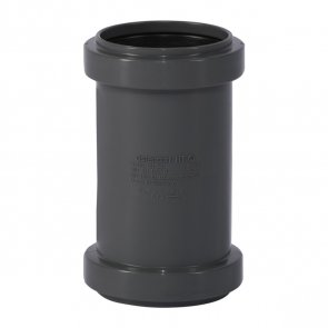 Ostendorf HTSafeMM Внутренняя канализационная двойная муфта, серая Ostendorf HTSafeMM Iekšējās kanalizācijas dubultuzmava, DN110mm, pelēka