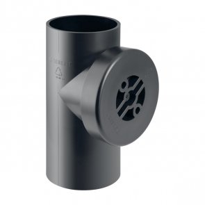 Geberit HDPE Внутренняя канализационная ревизия 90°, D63mm, melna