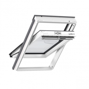 Velux Standart мансардное окно с ручкой вверху створки, двухкамерный стеклопакет 61 66x118cm Balts GLU FK06 0061