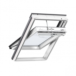 Velux Premium solārais jumta logs ar tālvadību, 66 divkameru stikla pakete 55x78cm Balts GGU CK02 006630