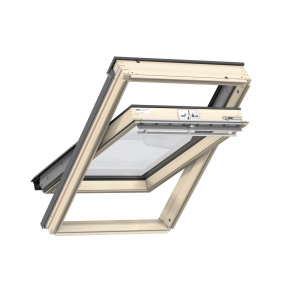 Velux Standart Plus jumta logs ar rokturi vērtnes augšā, 64 divkameru stikla pakete 55x78cm GLL CK02 1064