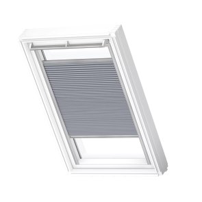 Velux FHC Energoefektīvās gaismu necaurlaidīgās žalūzijas ar rokas vadību, ar alumīnija sliedēm, MK04, 78x98cm, pelēkas