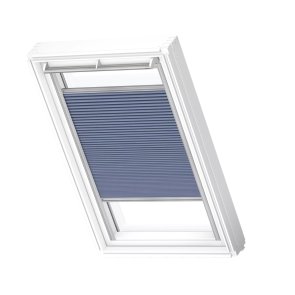 Velux FHC Energoefektīvās gaismu necaurlaidīgās žalūzijas ar rokas vadību, ar alumīnija sliedēm, MK04, 78x98cm, zilas
