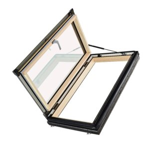 Roto Designo R35 H2DR Jumta lūka, no koka ar WD bloku, atverama uz labo pusi, 54x98cm