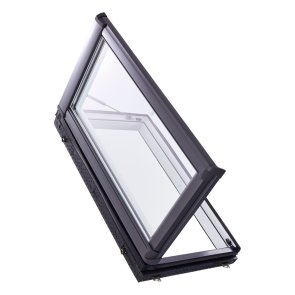 Roto Designo R35 K2DR Jumta lūka, no PVC ar WD bloku, atverama uz labo pusi, 54x98cm