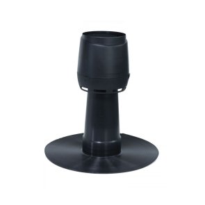 Vilpe Alipai Flow 110 Deflektors lēzenajam jumtam, melns, D110mm