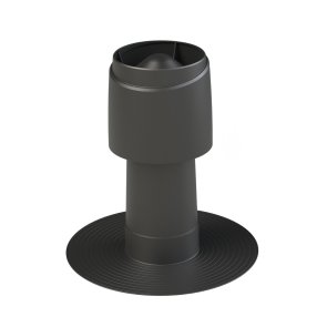 Vilpe Alipai Flow 160 Deflektors lēzenajam jumtam, melns, D160mm