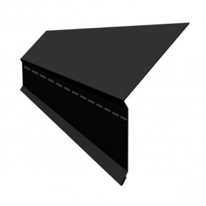 Ruukki 40 Сгибаемый металлический карниз, RA9BEF , 0.5mm, 95x137mm, 2000mm, RR33/Melna