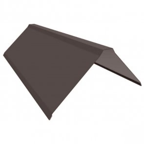 Ruukki 40 Металлический конёк, RA9AR , 0.5mm, 195x195mm, 2000mm, RR32/Tumši brūna