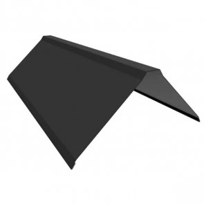 Ruukki 40 Металлический конёк, RA9AR , 0.5mm, 195x195mm, 2000mm, RR33/Melna