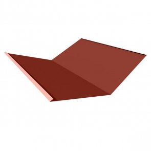 Ruukki 40 Металлический разжелобок RA1BV 0.5mm, 300x300mm, 2000mm, RR29/Sarkana