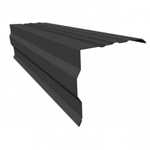 Ruukki 40 Металлическая ветровая планка, RA9BG , 0.5mm, 131x155mm, 2000mm, RR2H3/Antracīta