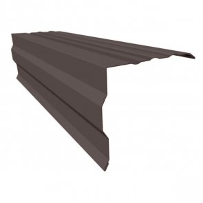 Ruukki 40 Металлическая ветровая планка, RA9BG , 0.5mm, 131x155mm, 2000mm, RR32/Tumši brūna