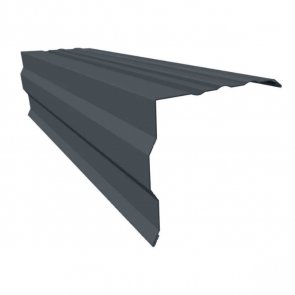 Ruukki 40 Металлическая ветровая планка, RA9BG , 0.5mm, 131x155mm, 2000mm, RR23/Tumši pelēka