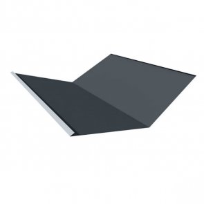 Ruukki 40 Металлический разжелобок RA1BV 0.5mm, 300x300mm, 2000mm, RR23/Tumši pelēka