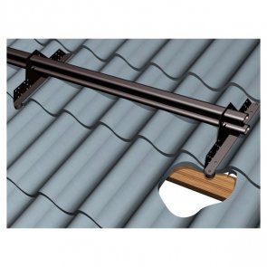 Ruukki Крепление барьера снегозадержания для профилированных кровель, RSSFOOTA , RR32/Tumši brūns