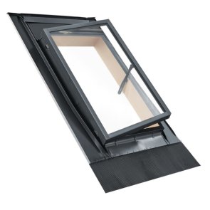 Roto Designo R20 H1 EDS SBR Jumta lūka plakaniem jumtiem, atveras uz labo pusi, 45x60cm