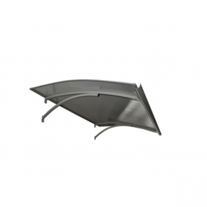 Starkedach L-160 Козырек для двери с наклоном вперед 160x100x25cm Tumši pelēks