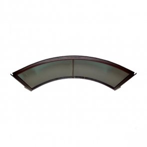 Starkedach R-160 Козырек для двери арочный с наклоном вбок 160x100x35cm Brūns