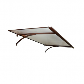 Starkedach T-160 Козырек для двери прямой с наклоном вперед 160x100x30cm Brūns
