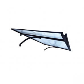 Starkedach T-160 Козырек для двери прямой с наклоном вперед 160x100x30cm Tumši pelēks