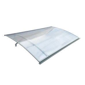 Starkedach L-160 Козырек для двери с наклоном вперед 160x100x25cm Gaiši pelēks/Caurspīdīgs